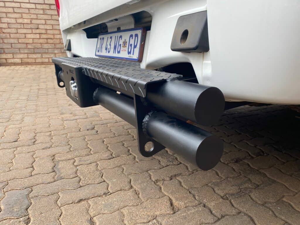 Toyota Hilux Rear Replacement Double Tube Tow Bar Bumper Steel 2016 to Current (Courier Not Included, Please request separate quote) - Image 4