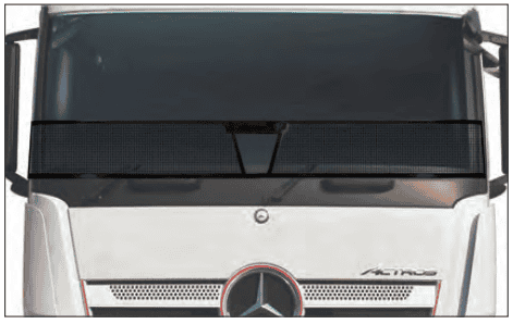 Mercedes Actros NP3 black screenguard