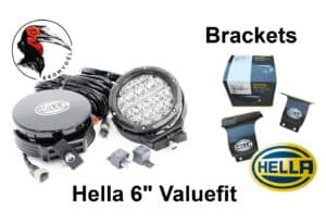 Hella 6" Valuefit Bromvoel Outdoor Accessories with brackets